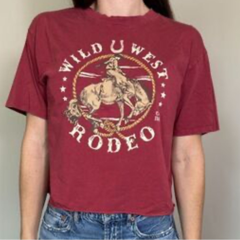 Wild West Rodeo Red Graphic Tee